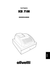 Olivetti ECR 7100 Bedienungsanleitung