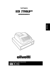 Olivetti ECR 7700LD eco Anwenderhandbuch