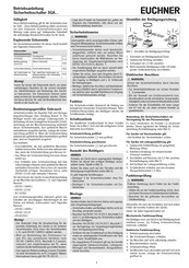 EUCHNER SGA Serie Betriebsanleitung