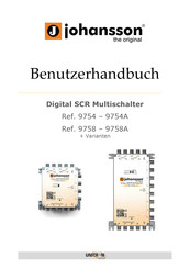 Johansson 9758A Benutzerhandbuch