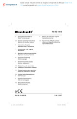 EINHELL TH-VC 1815 Originalbetriebsanleitung