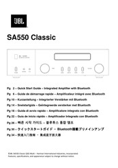 JBL SA550 Classic Kurzanleitung