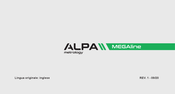 Alpa MEGAline Bedienungsanleitung