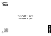 Lenovo ThinkPad E16 Gen 1 Erste Schritte