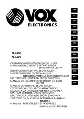 VOX electronics SJ-368 Bedienungsanleitung