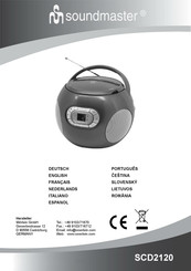 SOUNDMASTER SCD2120 Bedienungsanleitung