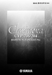 Yamaha Clavinova CVP-206 Bedienungsanleitung