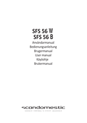 Scandomestic SFS 56 B Bedienungsanleitung