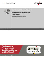 EWM Phoenix 552 RC puls Tandem Betriebsanleitung