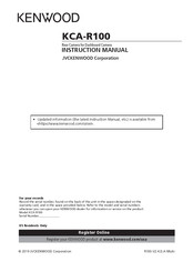 Kenwood KCA-R100 Bedienungsanleitung