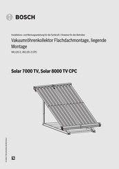 Bosch Solar 7000 TV Installations- Und Wartungsanleitung Für Die Fachkraft