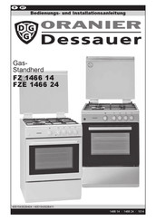 Oranier Dessauer FZE 1466 24 Bedienungs- Und Installationsanleitung