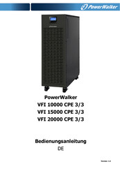 PowerWalker VFI 20000 CPE 3/3 Bedienungsanleitung