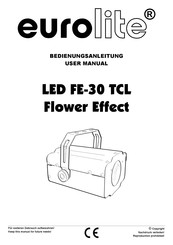EuroLite LED FE-30 TCL Flower Effect Bedienungsanleitung