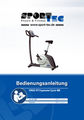 Sport-Tec ERGO-FIT Cycle 400 Bedienungsanleitung