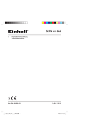 EINHELL GE-TM 911 B&S Originalbetriebsanleitung