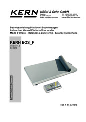 KERN&SOHN EOS 300K100XLF Betriebsanleitung