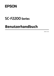 Epson SureColor SC-F2200 Serie Benutzerhandbuch