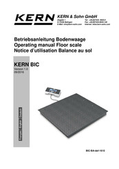 KERN&SOHN BIC Betriebsanleitung