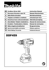 Makita DDF459RFE Betriebsanleitung