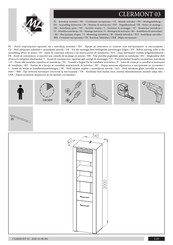 ML MEBLE CLERMONT 03 Montageanleitung