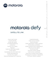 Motorola defy satellite link Schnellstartanleitung