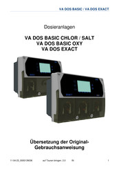 Vagner Pool VA DOS BASIC OXY Gebrauchsanweisung