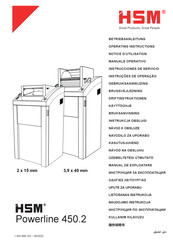 HSM Powerline 450.2 Betriebsanleitung