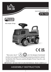 HOMCOM 370-164 Montageanleitung