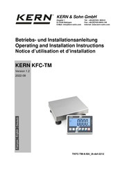 KERN KFC-TM Betriebs Und Installationsanleitung