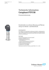 Endress+Hauser Ceraphant PTP33B Technische Information