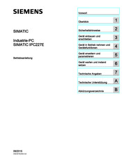 Siemens SIMATIC IPC227E Betriebsanleitung