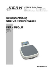 KERN&SOHN MPD M Serie Betriebsanleitung