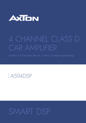 AXTON A594DSP Einbau & Bedienungsanleitung