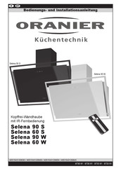 Oranier Selena 60 W Montage- Und Bedienungsanleitung