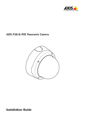 Axis P3818-PVE Installationsanleitung