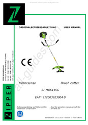 Zipper Mowers ZI-MOS145G Originalbetriebsanleitung