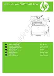 HP Color LaserJet CM1312nfi Leitfaden Zur Inbetriebnahme