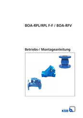 KSB BOA-RPL F-F Serie Montageanleitung