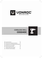 VONROC CD504DC Bersetzung Der Originalbetriebsanleitung