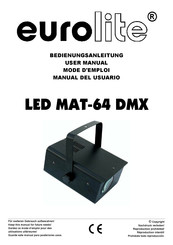 EuroLite LED MAT-64 DMX Bedienungsanleitung