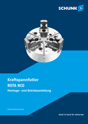 Schunk ROTA NCO Serie Montage- Und Betriebsanleitung