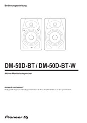 PIONEER DJ DM-50D-BT-W Bedienungsanleitung