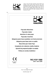 Team Kalorik TKG POP 1000 Gebrauchsanleitung