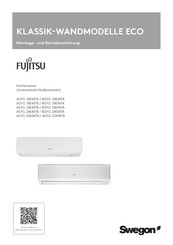 Fujitsu ASYG 24KMTB Montage- Und Betriebsanleitung