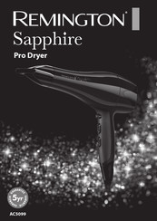 Remington Sapphire Pro Dryer Bedienungsanleitung