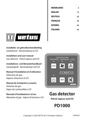 Vetus PD1000 Installations- Und Benutzerhandbuch
