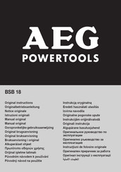 AEG BSB 18 Originalbetriebsanleitung