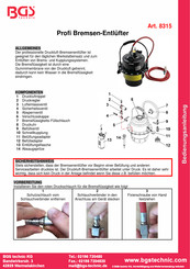 BGS technic 8315 Bedienungsanleitung
