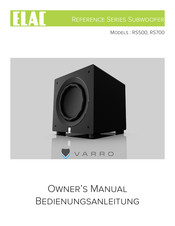 ELAC VARRO Reference RS500 Bedienungsanleitung
